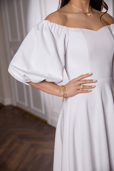 Платье Daloria 1815R белый - фото 6