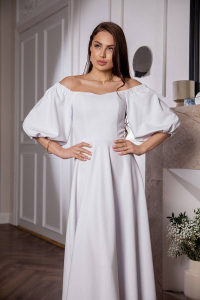 Платье Daloria 1815R белый - фото 2
