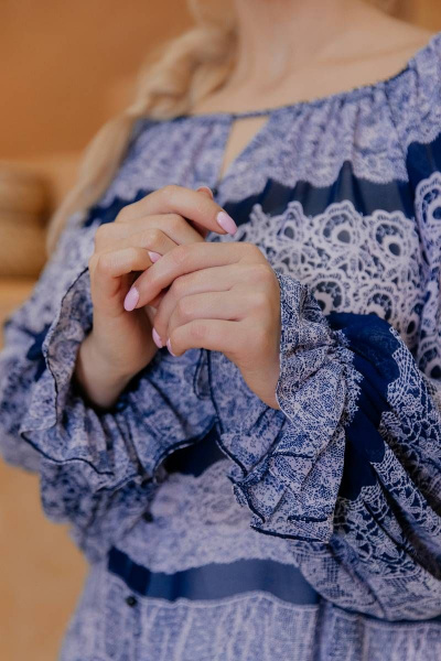 Блуза ASV 2402 синий - фото 7