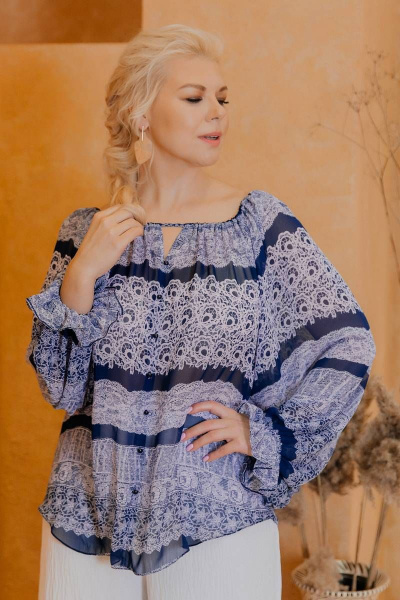 Блуза ASV 2402 синий - фото 6