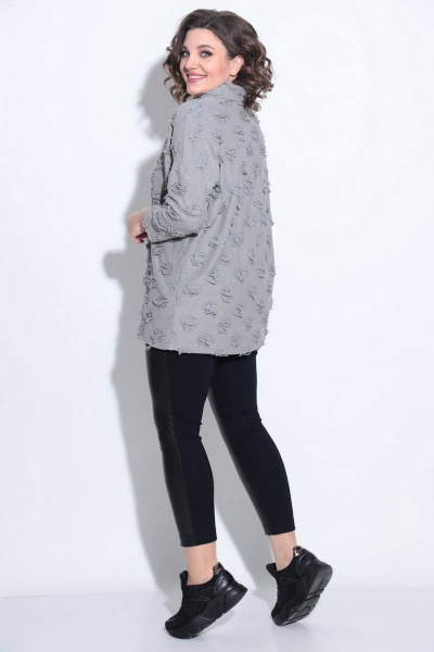 Джемпер туника с рукавом со спущенным плечом Koketka i K 913 серый - фото 6