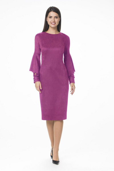 Платье Stilville 1554 фуксия - фото 4