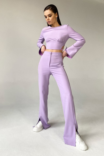 Брюки, топ DAVYDOV 6099.1 лиловый - фото 1