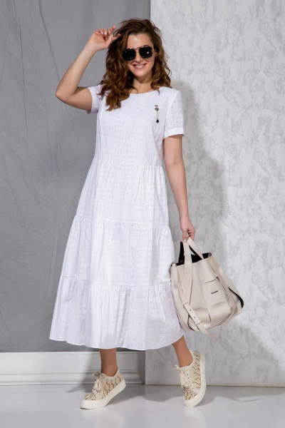 Платье Beautiful&Free 3077 белый - фото 3