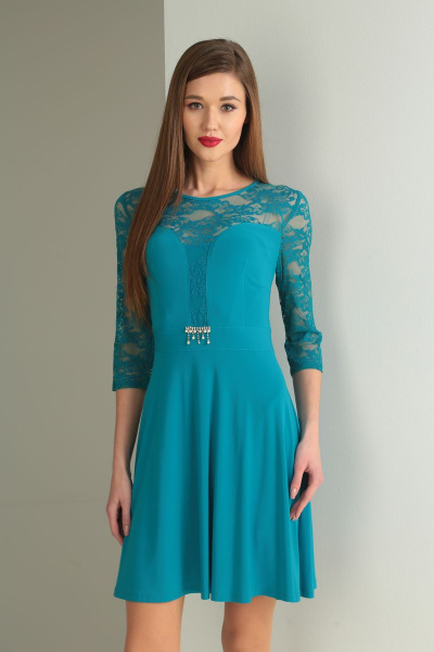 Платье Tensi 140 бирюза - фото 2