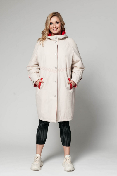 Плащ Bugalux 412 170-молоко/красный - фото 1