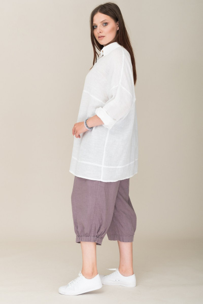 Рубашка Ружана 374-1 белый - фото 3