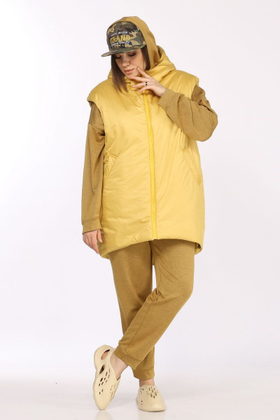 Брюки, джемпер, жилет Lady Secret 2785 желтый+горчица - фото 6