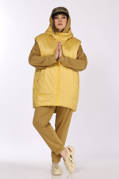 Брюки, джемпер, жилет Lady Secret 2785 желтый+горчица - фото 5