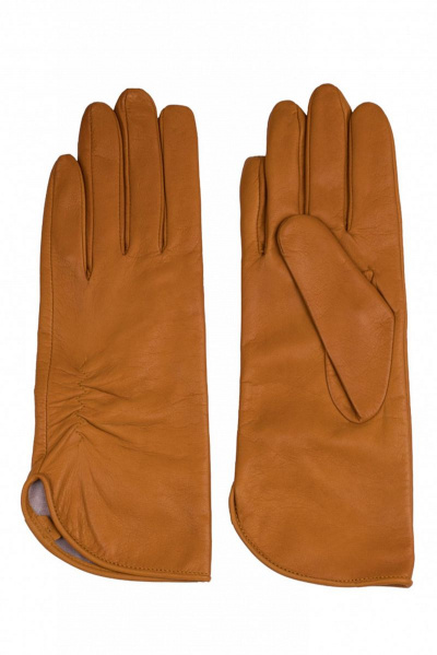 Перчатки из натуральной кожи и трикотажа для демисезона ACCENT 119р желтый - фото 4