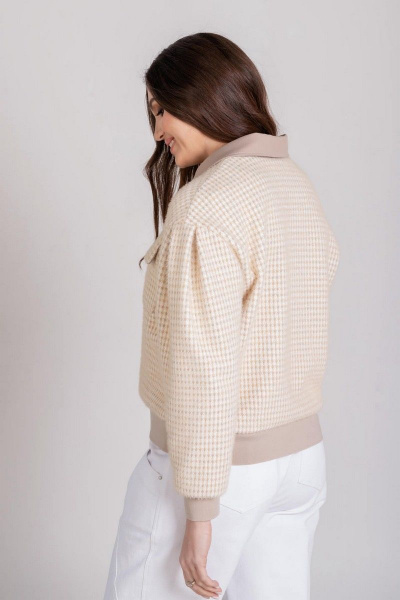 Жакет Mislana 765 бежевый - фото 5