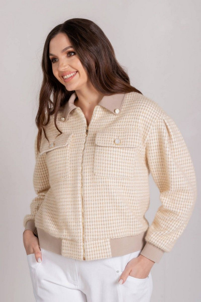 Жакет Mislana 765 бежевый - фото 1