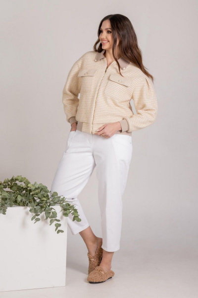 Жакет Mislana 765 бежевый - фото 2