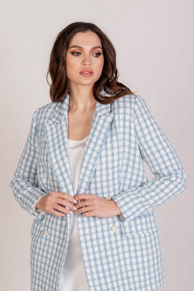 Жакет Mislana 767 голубой - фото 1