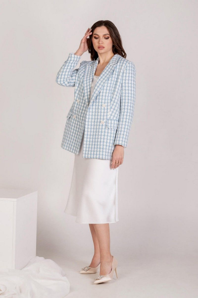 Жакет Mislana 767 голубой - фото 2