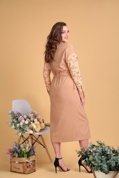 Платье SandyNa 130116 охра - фото 6