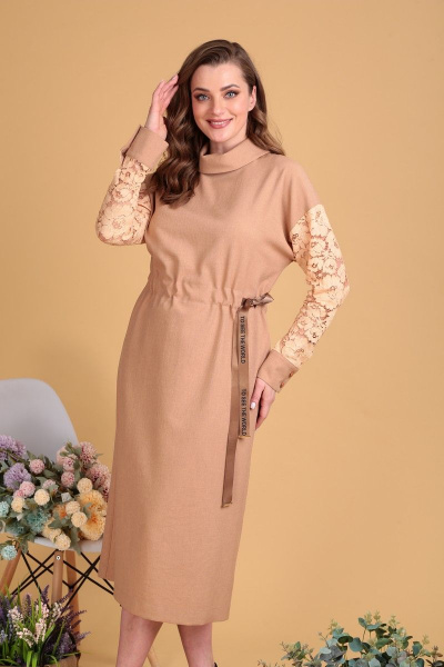 Платье SandyNa 130116 охра - фото 4