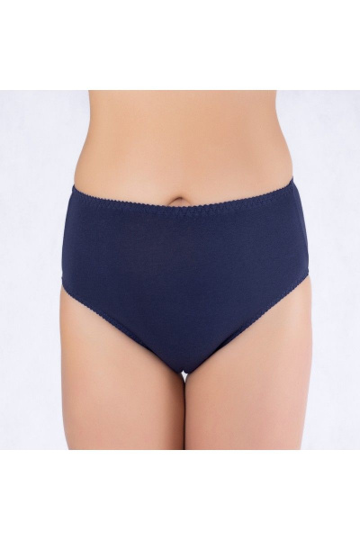 Трусы высокой линии из эластичного трикотажа Verally 109-8 темно-синий - фото 2