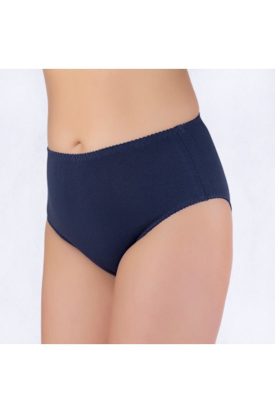 Трусы высокой линии из эластичного трикотажа Verally 109-8 темно-синий - фото 1