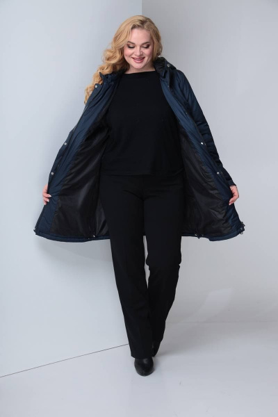 Пальто Shetti 2065 синий - фото 4