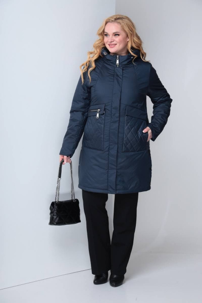 Пальто Shetti 2065 синий - фото 3