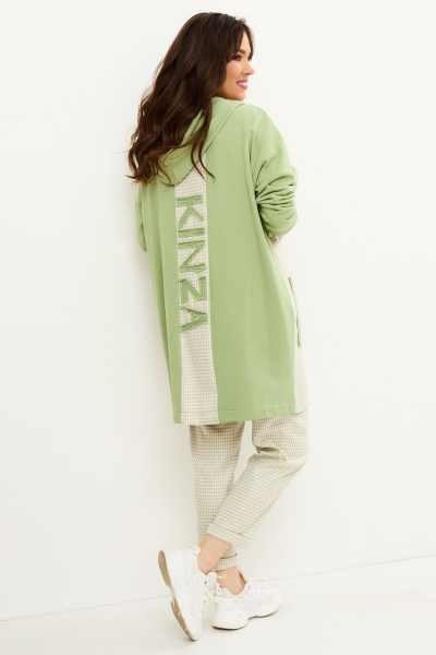 Брюки, кардиган, футболка Магия моды 1954 салат - фото 2