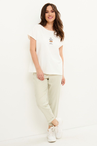 Брюки, кардиган, футболка Магия моды 1954 салат - фото 3