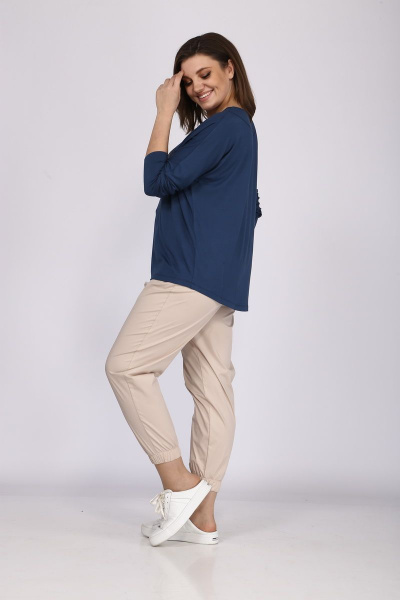 Джемпер из вискозы и трикотажа с принтом для демисезона Anna Majewska Ф003 - фото 2