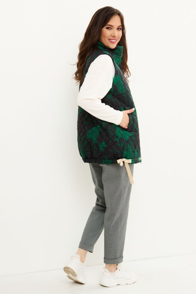 Блуза, брюки, жилет Магия моды 2047 зеленый - фото 6