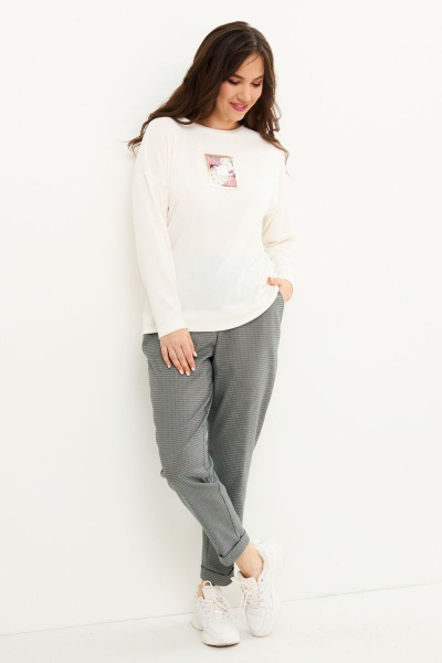 Блуза, брюки, жилет Магия моды 2047 зеленый - фото 2