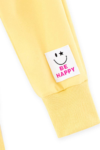 Демисезонные брюки-джоггеры из мягкого футера Bell Bimbo 220003 св.желтый - фото 3