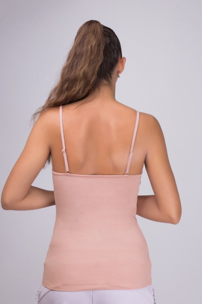 Майка из трикотажа в нежном розовом цвете Verally 304-3 античная_роза - фото 3