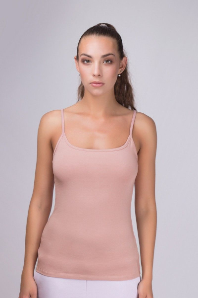 Майка из трикотажа в нежном розовом цвете Verally 304-3 античная_роза - фото 1