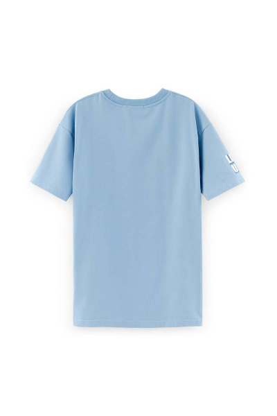 Летняя голубая Майка из хлопка с цифровой печатью Bell Bimbo 220160 св.синий - фото 3