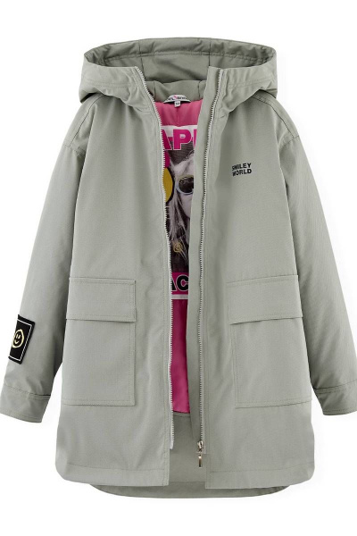 Стильная демисезонная парка из текстиля с утеплителем Bell Bimbo 221109 св.олива - фото 2
