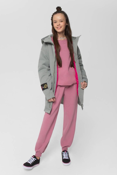 Стильная демисезонная парка из текстиля с утеплителем Bell Bimbo 221109 св.олива - фото 1