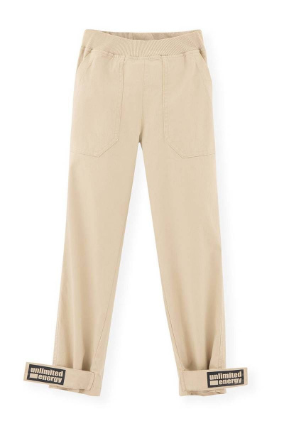 Брюки-джоггеры из твила с манжетами и регулировкой Bell Bimbo 221162 св.бежевый - фото 1