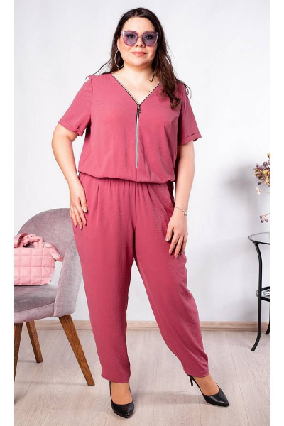 Комплект комбинезон из вискозы с резинкой и карманами Camelia 20204 4 - фото 5