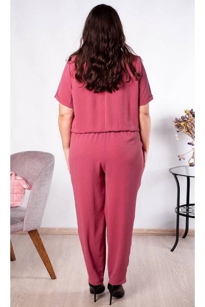 Комплект комбинезон из вискозы с резинкой и карманами Camelia 20204 4 - фото 4