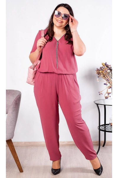 Комплект комбинезон из вискозы с резинкой и карманами Camelia 20204 4 - фото 3