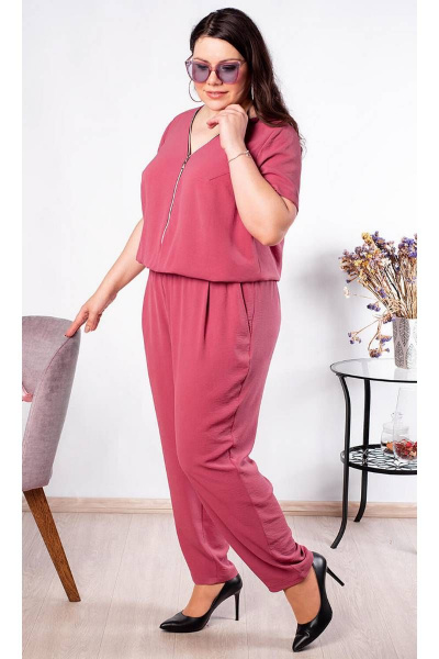 Комплект комбинезон из вискозы с резинкой и карманами Camelia 20204 4 - фото 2