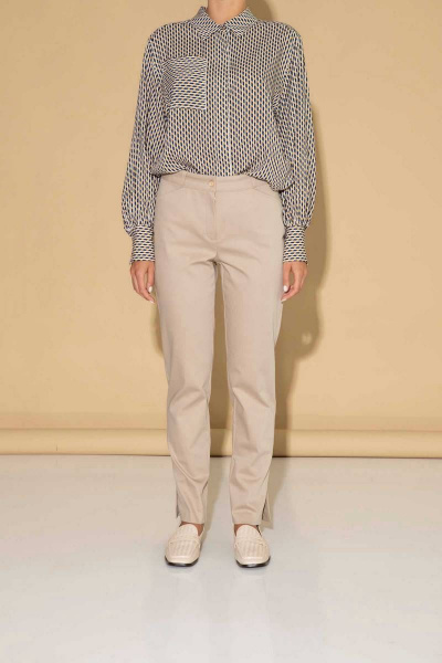 Брюки из текстиля и хлопка для элегантного образа Femme & Devur 9854 1.29D(170) - фото 1