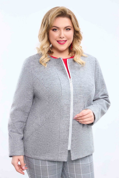 Куртка Pretty 2170 светло-серый - фото 1