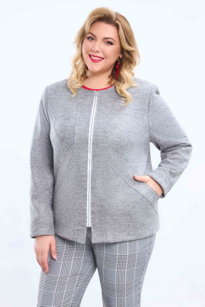 Куртка Pretty 2170 светло-серый - фото 4