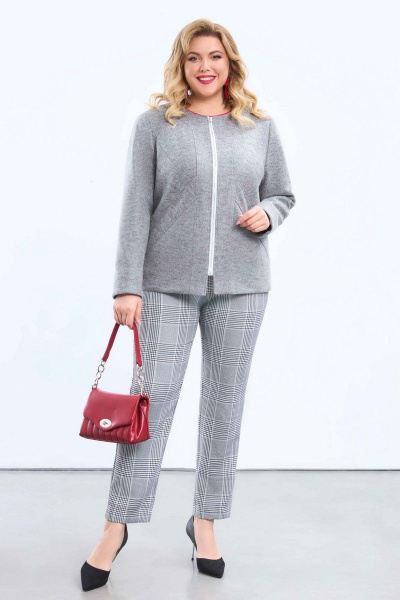 Куртка Pretty 2170 светло-серый - фото 3