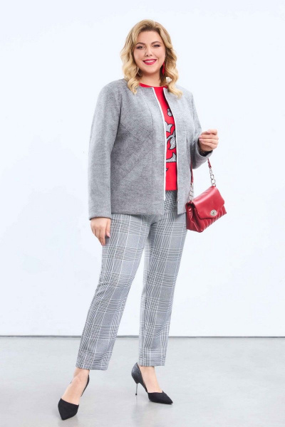 Куртка Pretty 2170 светло-серый - фото 2