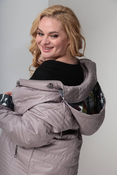 Полупальто Shetti 2053-1 пудра - фото 6