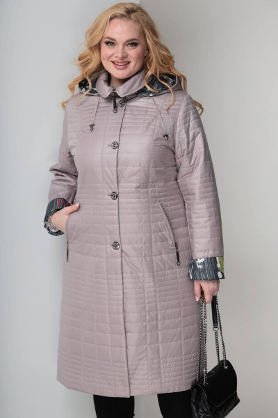 Полупальто Shetti 2053-1 пудра - фото 2