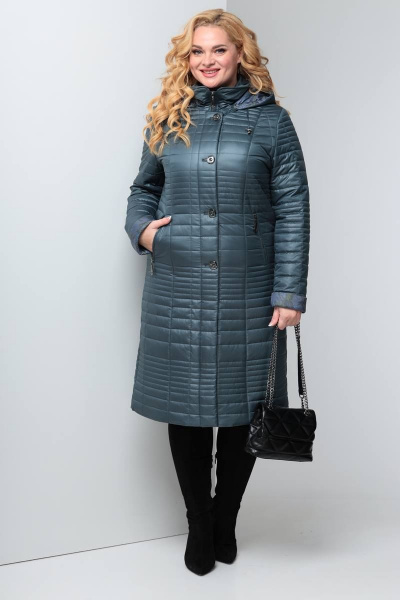 Полупальто Shetti 2053-1 изумруд - фото 2