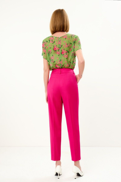 Блуза, брюки, жакет Gizart 7701р розовый - фото 3